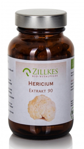 Hericium-Extrakt aus Bioanbau, Zillkes Pilze, 90 Kapseln